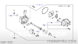 Stroomverdelerkap Nissan Micra K11 22162-99B00 (54407831) Gebruikt.