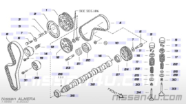 Belt-timing Nissan CD17 / CD20 16806-0M900 N15 / P10 / W10 / Y10 New