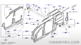 Frame brandstofvulbuis Nissan Serena C23 78120-0C300