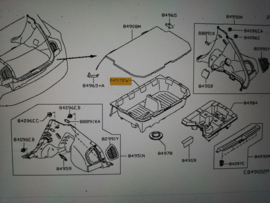 Opbergvak gereedschap kofferbak Nissan Juke F15 849A7-1KE0A