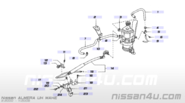 Tube-power steering K9K Nissan Almera N16 48723-BN702
