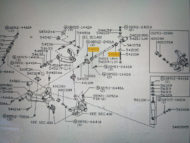 Stofkap torsieveer Nissan Terrano2 R20 54033-7F000 Gebruikt.