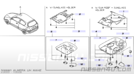 Lamp map Nissan Almera N16 26430-BM660 Origineel