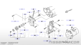 Montageplaat aircopomp Nissan 11910-43G02 D22/ R20