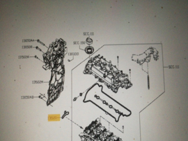 Pakking distributiedeksel HRA2DDT Nissan 13520-00Q0A C13/ F15/ J11