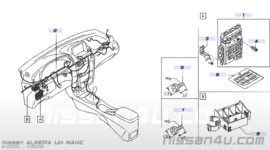 Montagesteun zekeringenkast Nissan Almera N16 24317-BN001