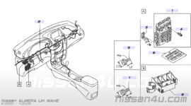 Bracket-fuse block Nissan Almera N16 24317-BN001
