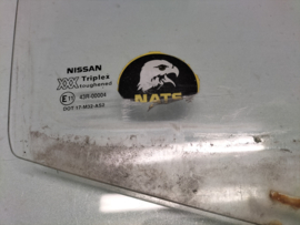 Glass door window, right-hand Nissan Micra K11 3-doors 80300-4F100 Used part, little damage. Clear.