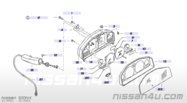 Instrument meter Nissan 100NX B13 GA16DS 24810-67Y12 Used part.