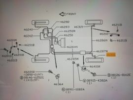 Remleiding linksachter Nissan Micra K11 46316-5F002 Gebruikt,