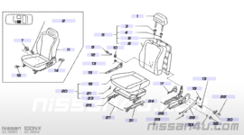 Afdekkap montagebout voorstoel Nissan 100NX B13 87509-61Y01 Gebruikt.