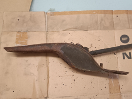 Samenstelling montagesteun trekstang vooras links Nissan 280ZX S130 54481-P6500 + 54471-P6500 Gebruikt.