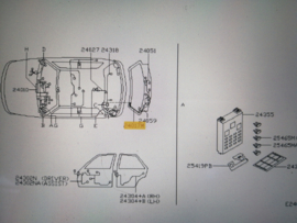 Kabelboom achterklep Nissan Micra K11 24017-5F704 Gebruikt.