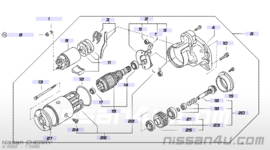 Inschakeltandwiel startmotor Nissan 23312-11M00
