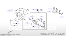 Remblokset achteras Nissan 44060-3F085 (halve set)