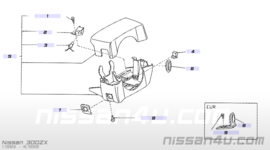 Afdekkap contactslot Nissan 300ZX Z31 48474-07P00 Gebruikt.