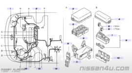 Afdekkap relais Nissan Almera N15 24382-1N010