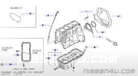 Tussenplaat GA16DE/ QG15DE/ QG16DE/ QG18DE Nissan 30411-2F000 N16/ P11/ P12/ V10/ WP11