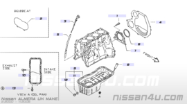 Plate-engine, rear  GA16DE/ QG15DE/ QG16DE/ QG18DE Nissan 30411-2F000 N16/ P11/ P12/ V10/ WP11