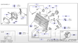 Koplamp links Nissan Micra K10 26060-04B00 (IKI 1125 L)