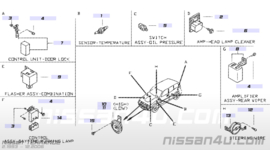 Control unit-door lock Nissan Terrano2 R20 28450-7F007