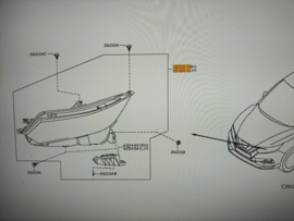 Headlamp assy-right-hand Nissan Qashqai J11 26010-HV05B Original.