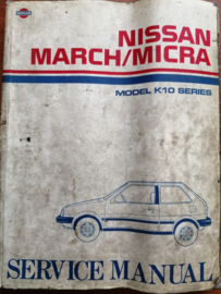 Service manual '' Model K10 series '' SM3E-0K10G0 Nissan Micra K10
