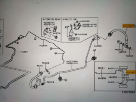 Hose assy-brake, rear right-hand Nissan Qashqai J11 46210-4EA2D Original.