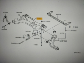 Subframe Nissan Micra K12 54400-3U80C Origineel.