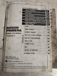 Service manual '' model P10 series volume 1'' Nissan Primera P10 SM1E-1P10E0E Used part.