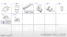Bevestigingsklem Nissan Almera N15/ P12 24200-0M000