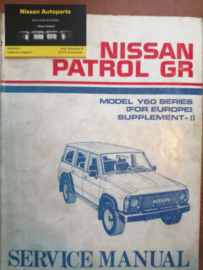 Service manual '' Model Y60 series supplement-II '' Nissan Patrol Y60 SM2E-Y60SE0