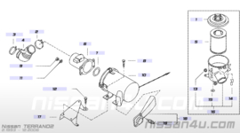 Luchtfilterhuis TD27TI Nissan Terrano2 R20 16500-7F003