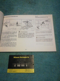 Instructieboekje '' Nissan Primera Wagon W10 '' O3MD-0W10E0E