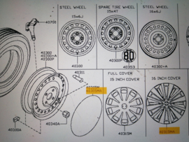 Sierdop 16 inch Nissan Micra K14 40315-5FA0B Origineel