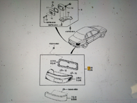 Achterlicht rechts Kia Sephia sedan 0K20N51 150A  / 0K20N51 140