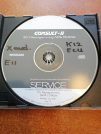 Consult-II ECU reprogramming DATA CD-ROM AER07A/ AFR07A/ ASR07A/ EGR07A/ EIR07A E11/ K12 Gebruikt.