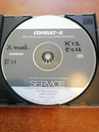 Consult-II ECU reprogramming DATA CD-ROM AER07A/ AFR07A/ ASR07A/ EGR07A/ EIR07A E11/ K12