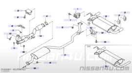 Achterdemper Nissan Murano Z50 20100-CC000