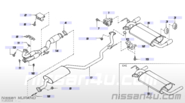 Muffler exhaust main Nissan Murano Z50 20100-CC000