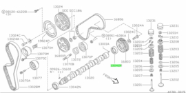 Seal-oil, camshaft CD17/ CD17T/ CD20/ CD20T Nissan 13042-16A10 B11/ B12/ N12/ N13/N14/ N15/ P10/ P11/ T11/ W10/ WP11/ Y10  Original.