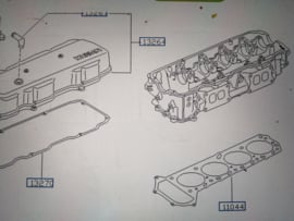 Cilinderkoppakking TD27 Nissan Cabstar F23 11044-54T07 Origineel.