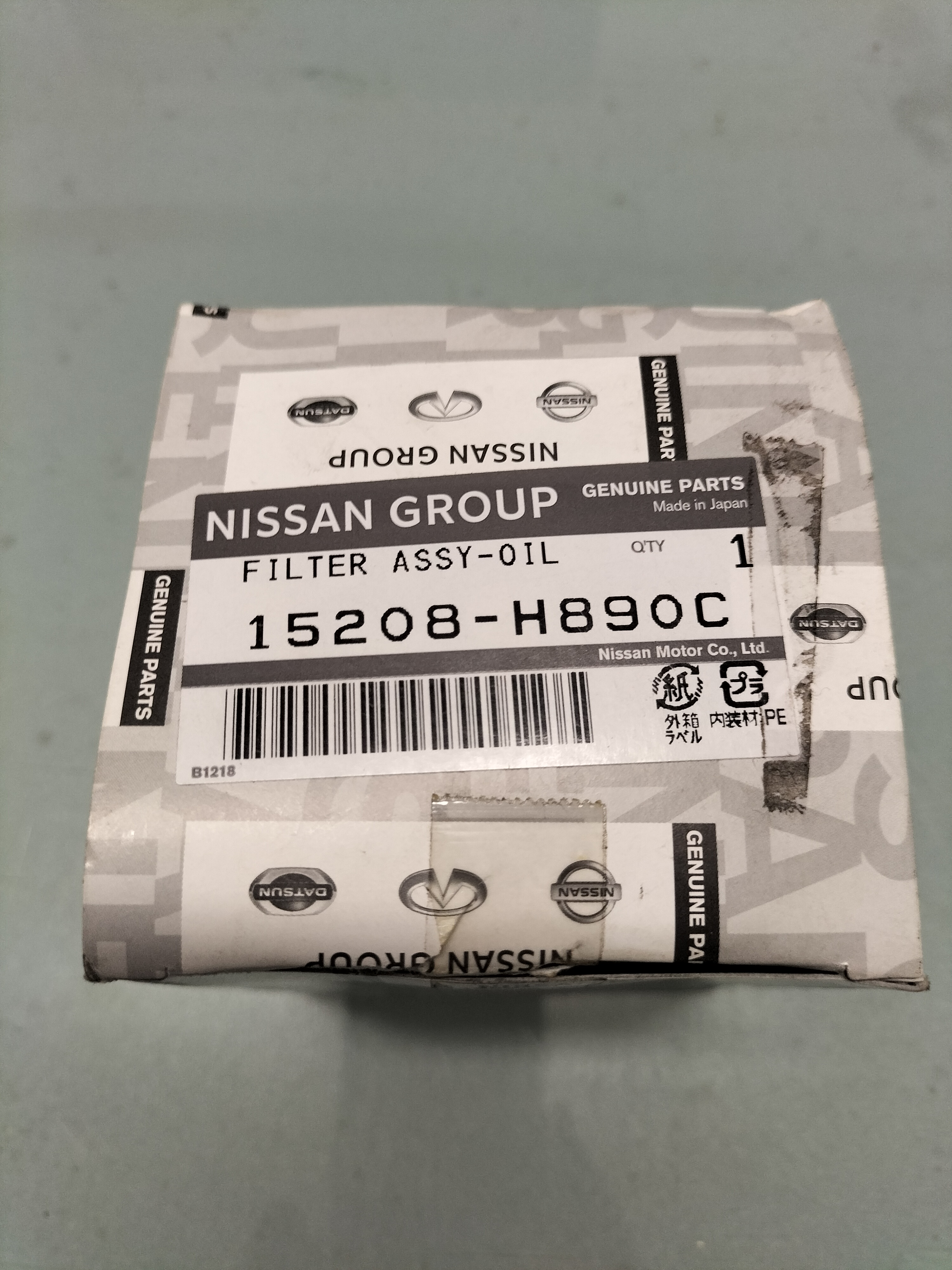 Olie filter Nissan 15208-H890C Origineel