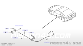 Cable-trunk lid & gas filler opener Nissan 300ZX Z32 90510-32P10 Original.