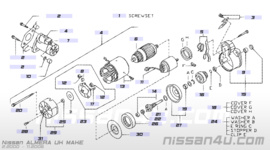 Startmotor QG15DE/ QG18DE Nissan 23300-9F600 N16/ P11/ V10/ WP11 (0 001 116 006)