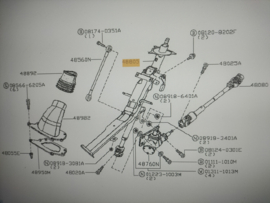 Column assy-steering Nissan Cabstar F24 48805-MB40B Used part.