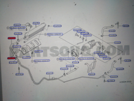 Slang differentieeloliekoeler Nissan 300ZX Z31 17559-P7109 Gebruikt