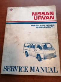 Service manual '' model E24 series '' Supplement I Nissan Urvan E24 Facelift