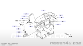 Kunststof slangklem Nissan 11821-D3300 M10/ M11/ T12/ T72/ U11 Gebruikt