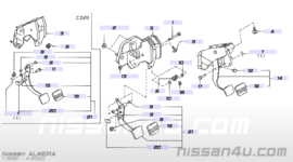 Eindaanslag rempedaal / koppelingspedaal Nissan 46584-5P010